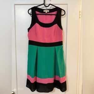 Monteau Pink and Black Dress